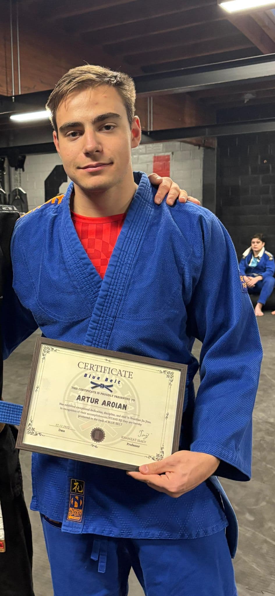 Artur Aroian - Blue Belt BJJ assistent coach bij BJJ Elite Squad